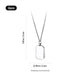 xTool Selected Rectangular K5 Crystal Necklace (2pcs)