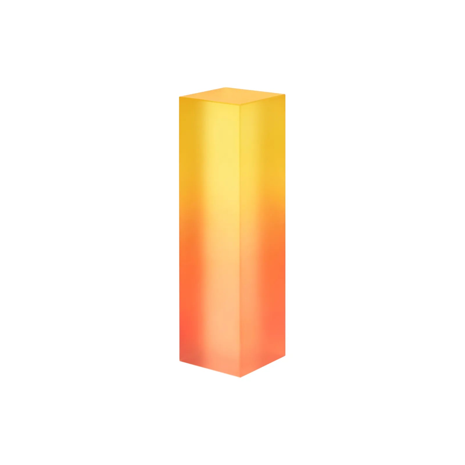 Red and yellow gradient frosted crystal trophy 01