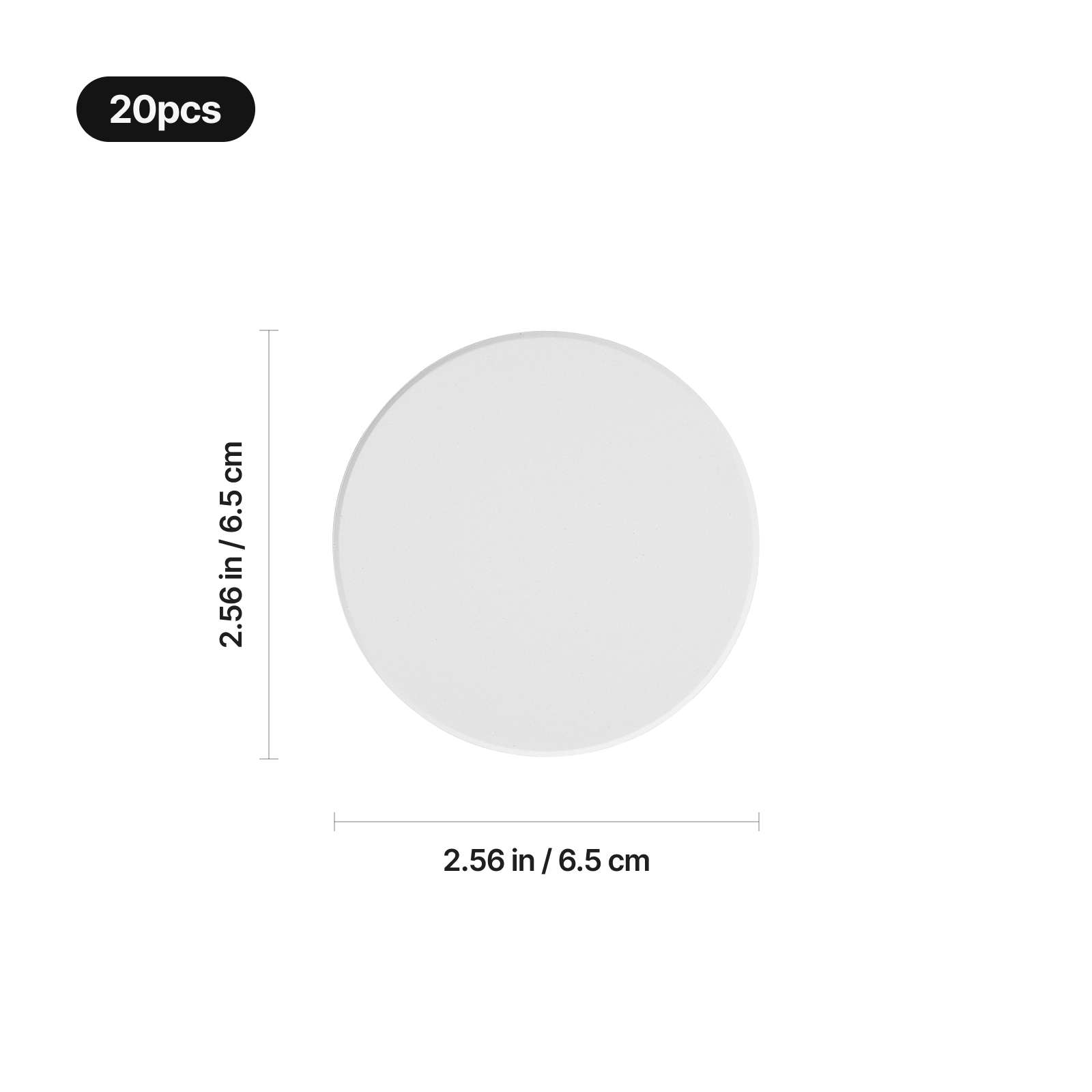 Round ceramic fridge magnet 04
