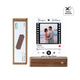 Rounded Rectangular Walnut Wood LED Light Base with Open Slot