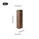 Rounded Rectangular Walnut Wood LED Light Base with Open Slot