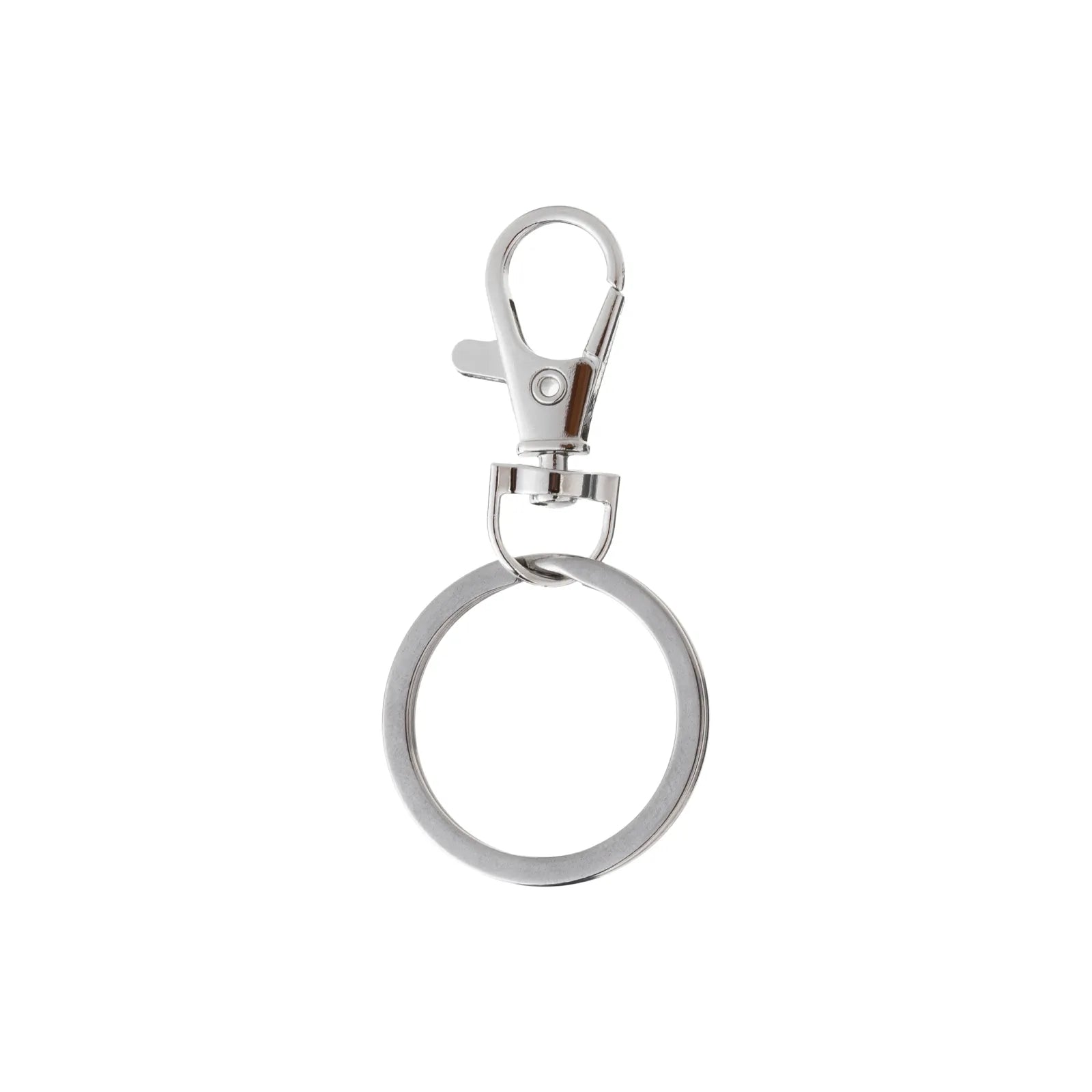 Silver lobster clasp with key ring 20pcs 01