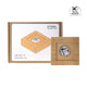 Square Beech Wood 7-Color LED Light Base with Groove