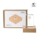 Square Beech Wood 7-Color LED Light Base with Groove