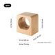 Square Beech Wood LED Light Base with Round Opening for K9 Crystal Ball