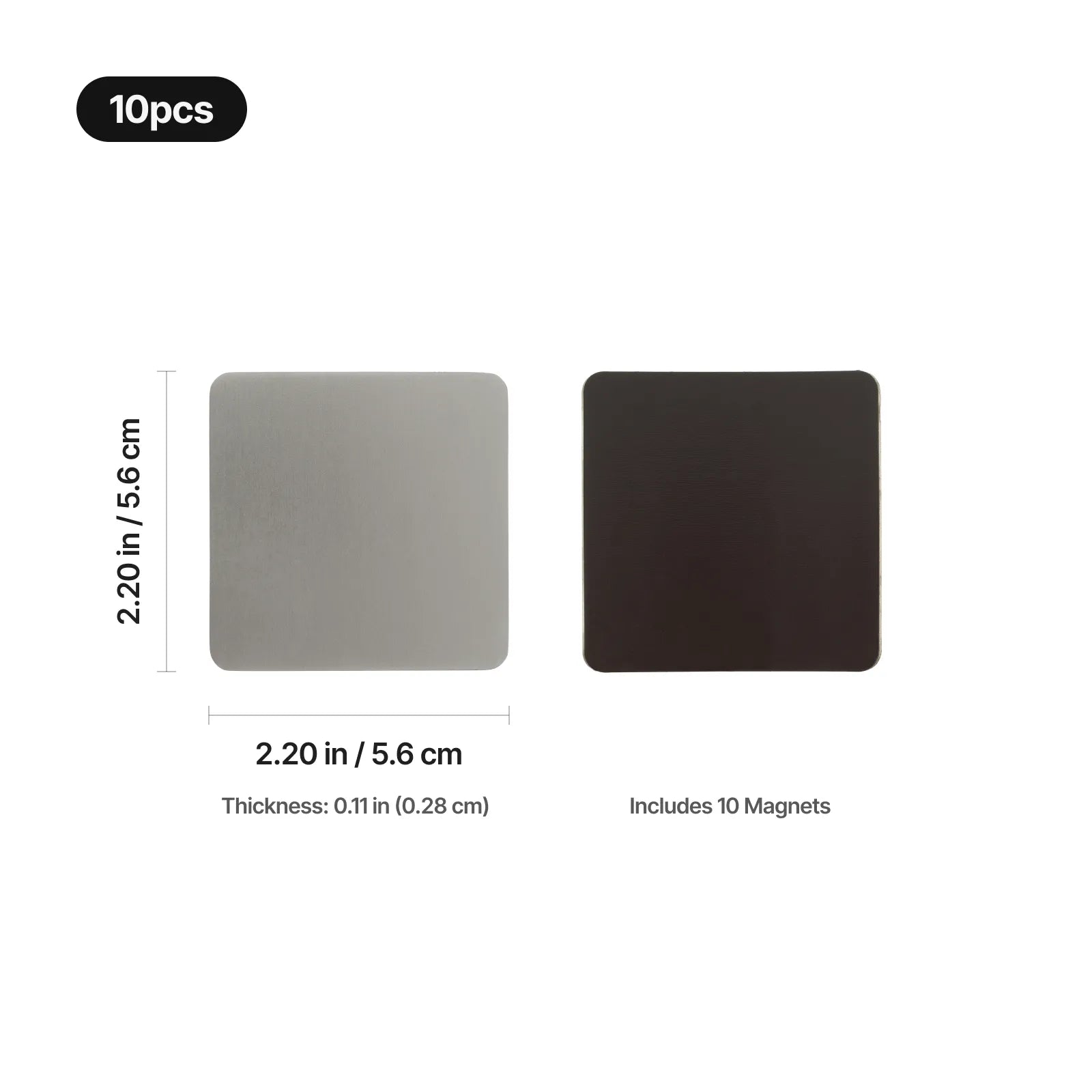 Square ceramic fridge magnet 06