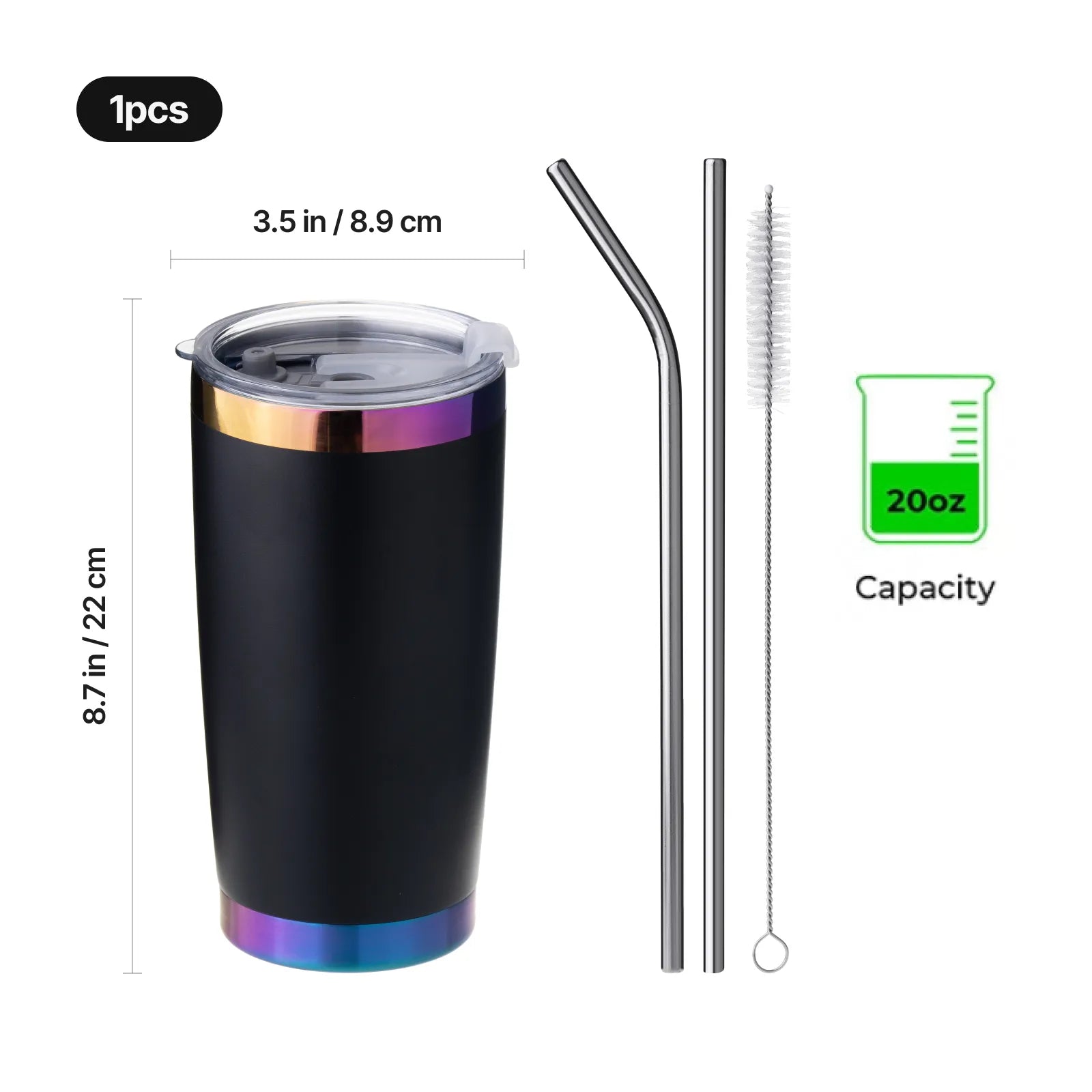 Stainless steel coffee tumbler 20oz 02