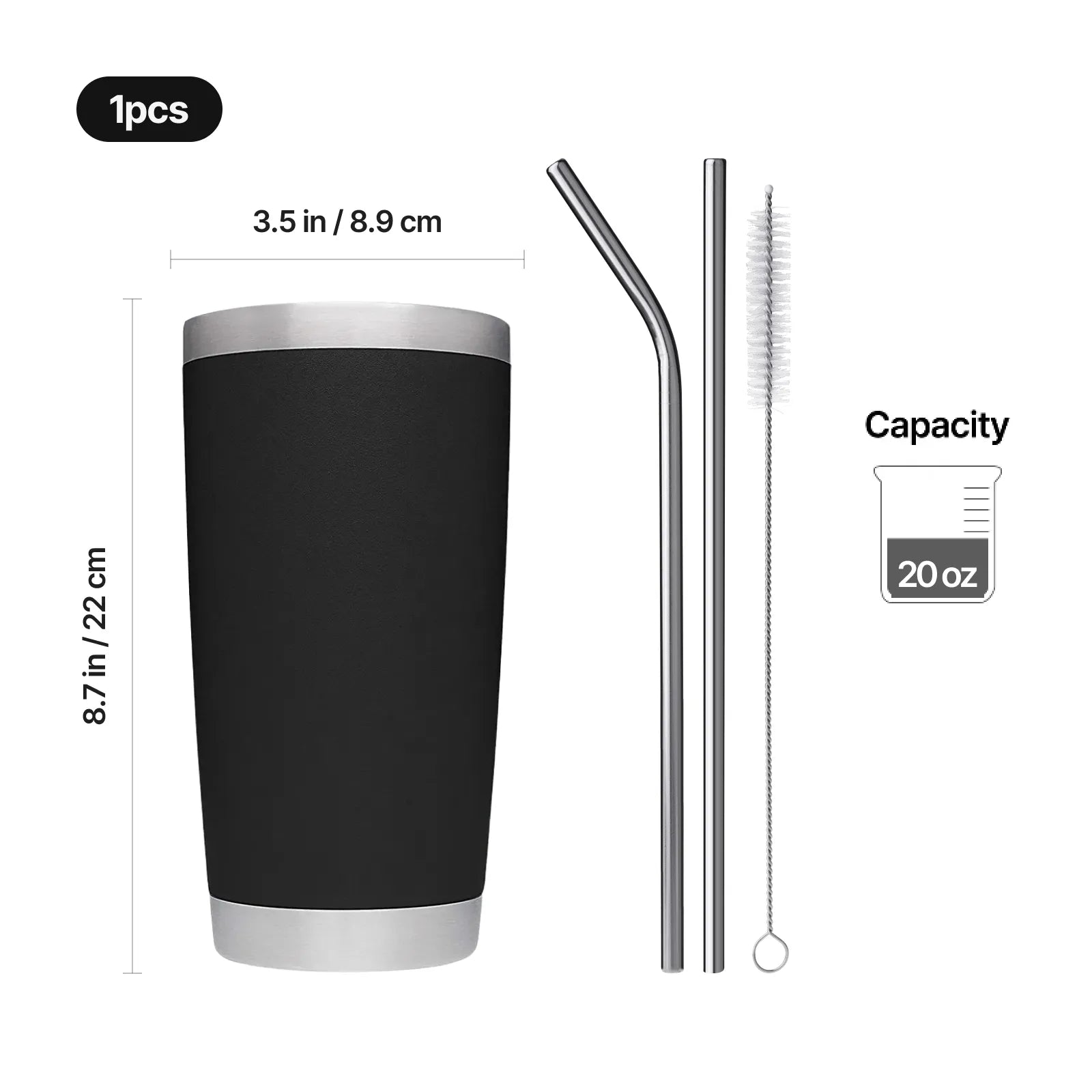Stainless steel coffee tumbler 20oz 14