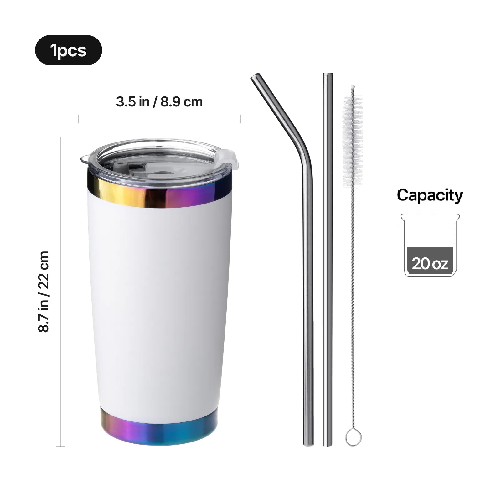 Stainless steel coffee tumbler 20oz 17