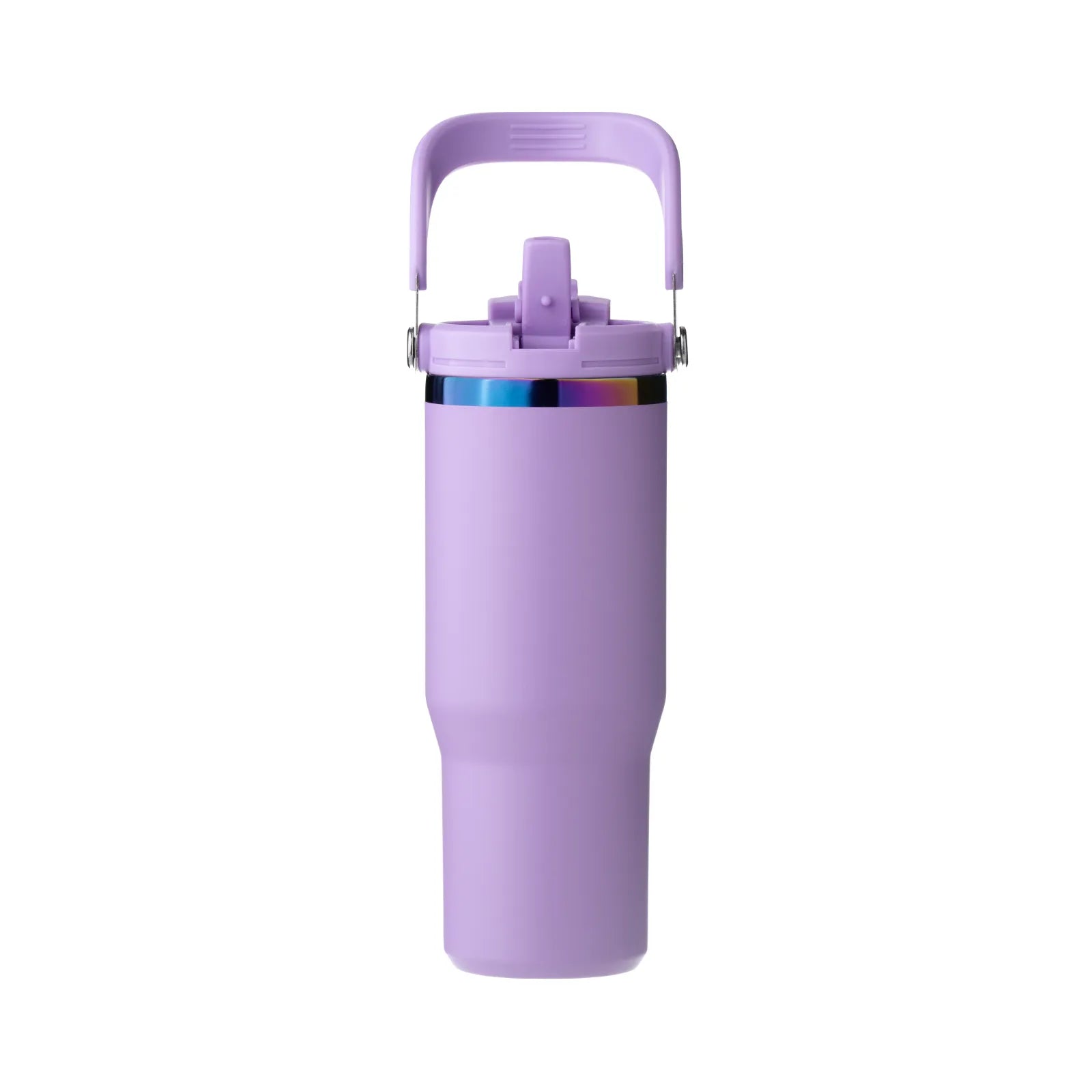 Stainless steel tumbler with handle and straw 30oz 03