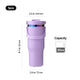 Stainless Steel Tumbler with Handle and Straw (30oz)
