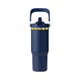 Stainless Steel Tumbler with Handle and Straw (30oz)