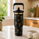Stainless Steel Tumbler with Handle and Straw (30oz)
