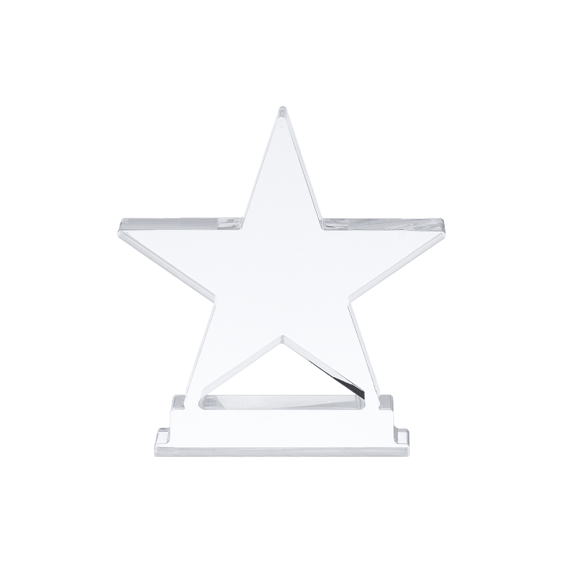 Star shaped acrylic trophy 2pcs 02