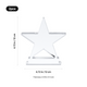 star shaped acrylic trophy 2pcs
