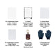Sublimation Blanks Starter Kit for WonderPress (76pcs)