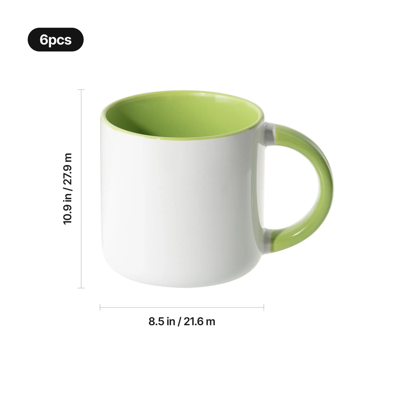 Sublimation two tone mugs 6pcs 02