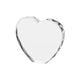 Thin Beveled Faceted Heart-Shaped K5 Crystal (3pcs)