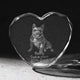 Thin Beveled Faceted Heart-Shaped K5 Crystal (3pcs)