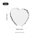 Thin Beveled Faceted Heart-Shaped K5 Crystal (3pcs)