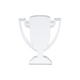 trophy shaped acrylic award 2pcs