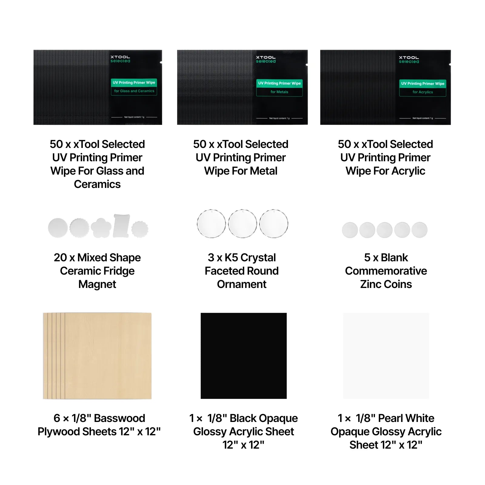 Uv printable materials package for o1 omni single uv 02