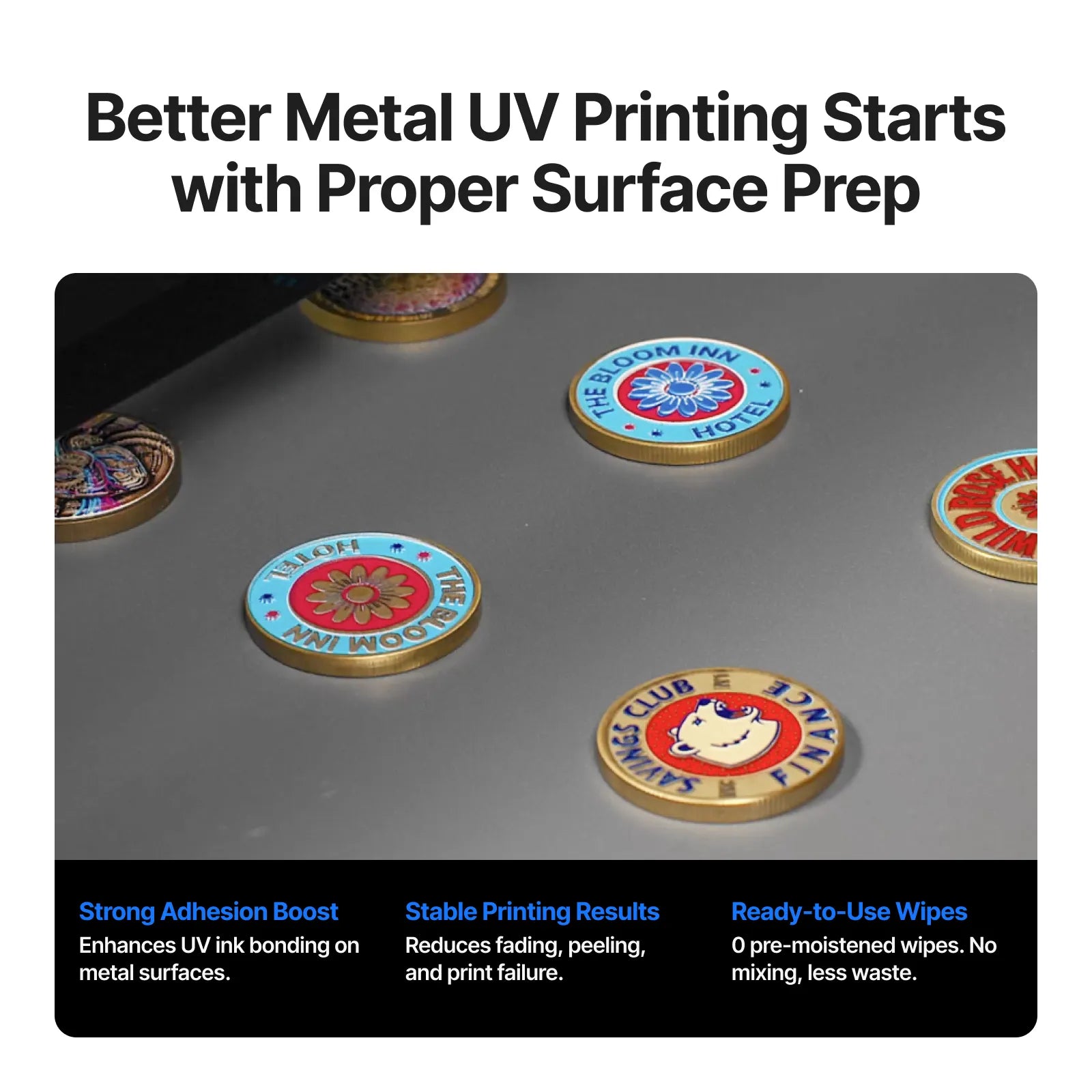 Uv printing primer wipe for metal 06