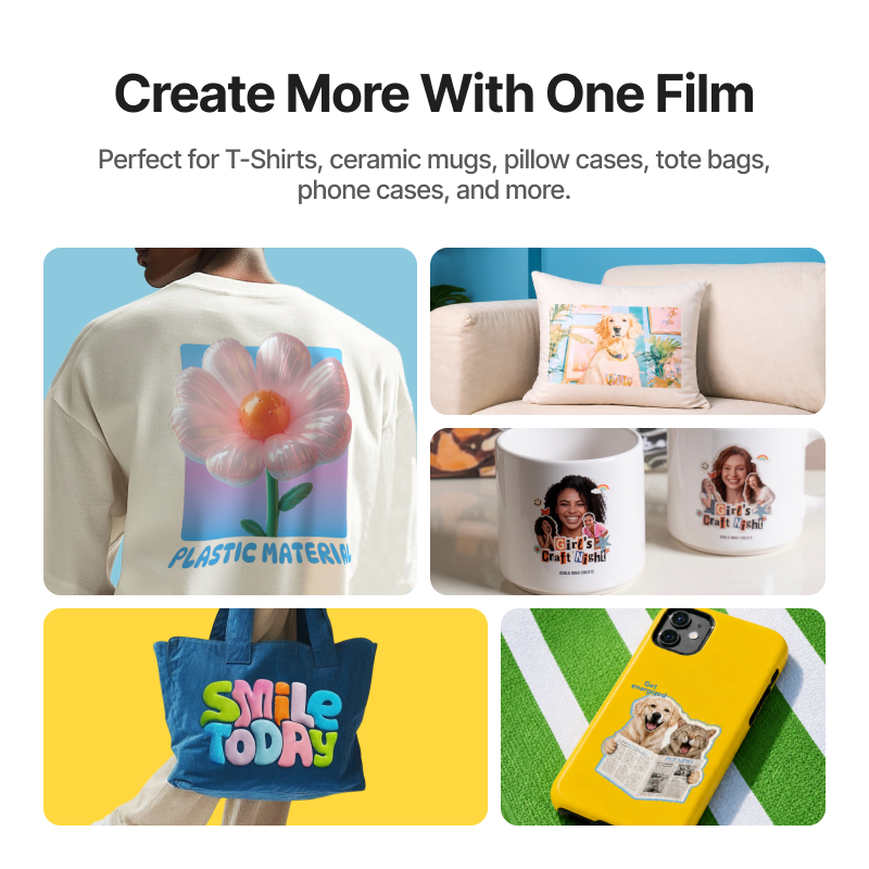 White printable sublimation heat transfer film 20pcs 07