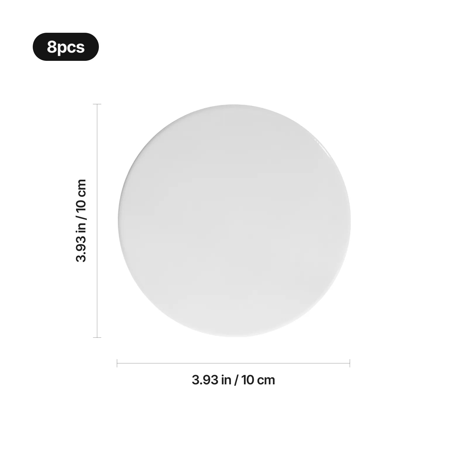 White round sublimation ceramic coasters 8pcs 03