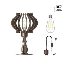 Wooden petal diy table lamp kit 01 medium