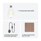 Wooden Petal DIY Table Lamp Kit
