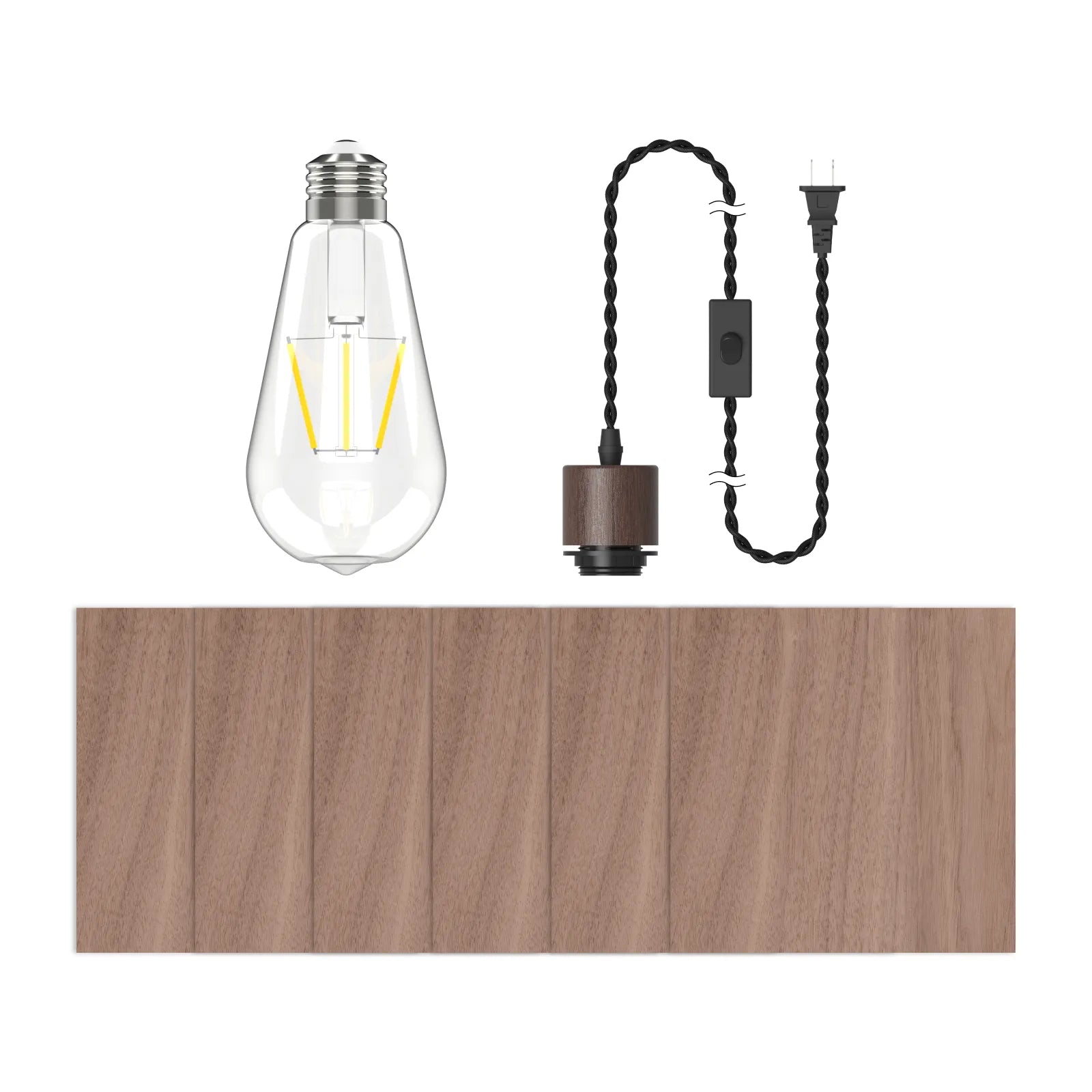 Wooden petal diy table lamp kit 10