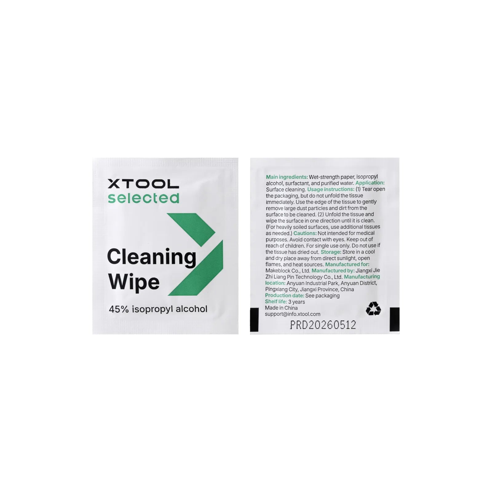 Xtool selected cleaning wipes 50pcs 01