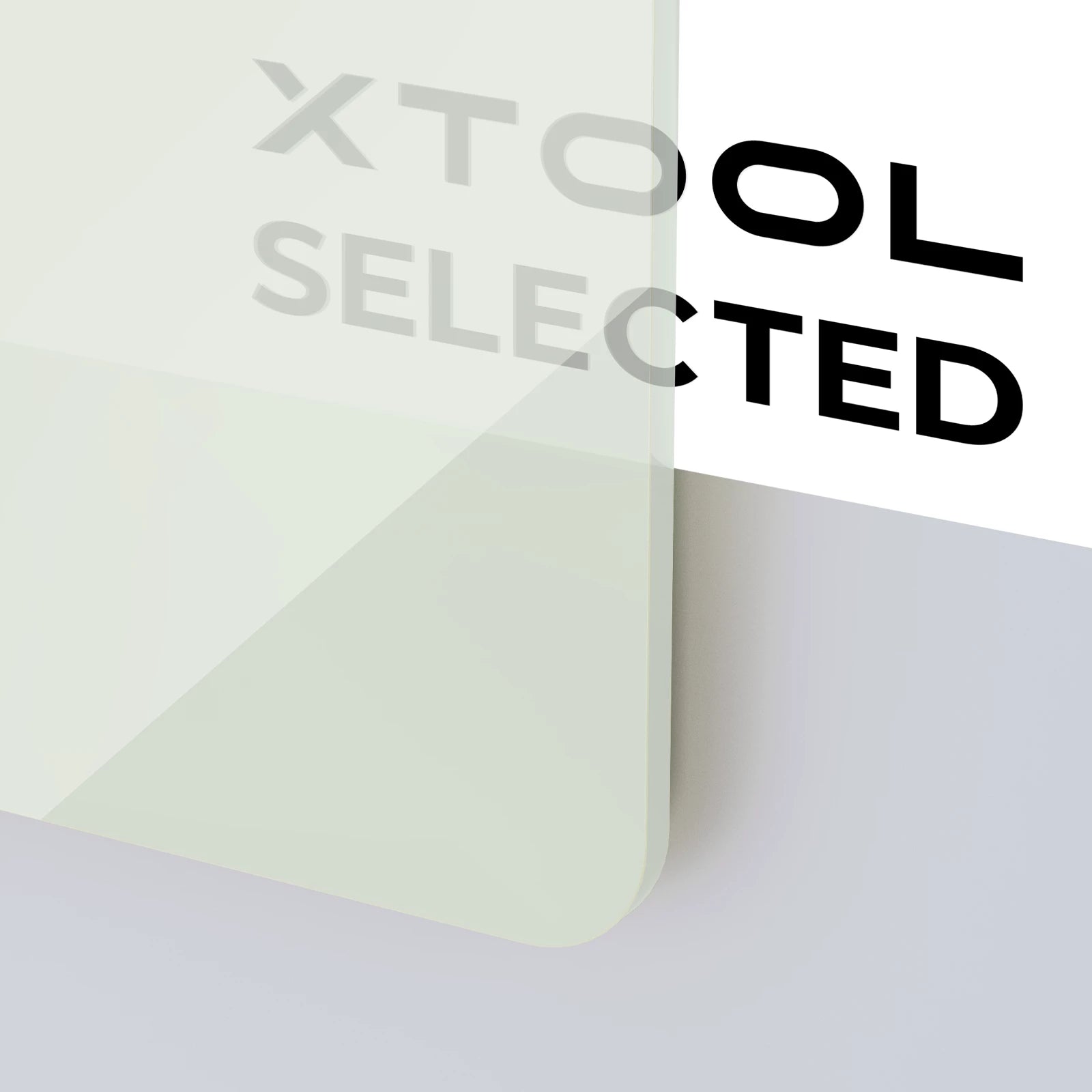 Xtool acrylic plexiglass sheet light grey glow in the dark laser cutting crafting