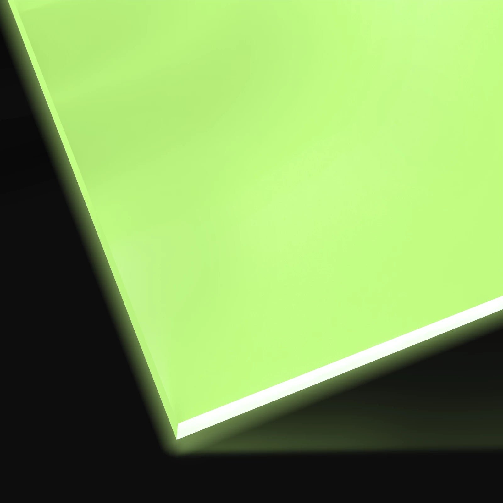 Xtool acrylic plexiglass sheet light yellow glow in the dark glowing effect laser cutting