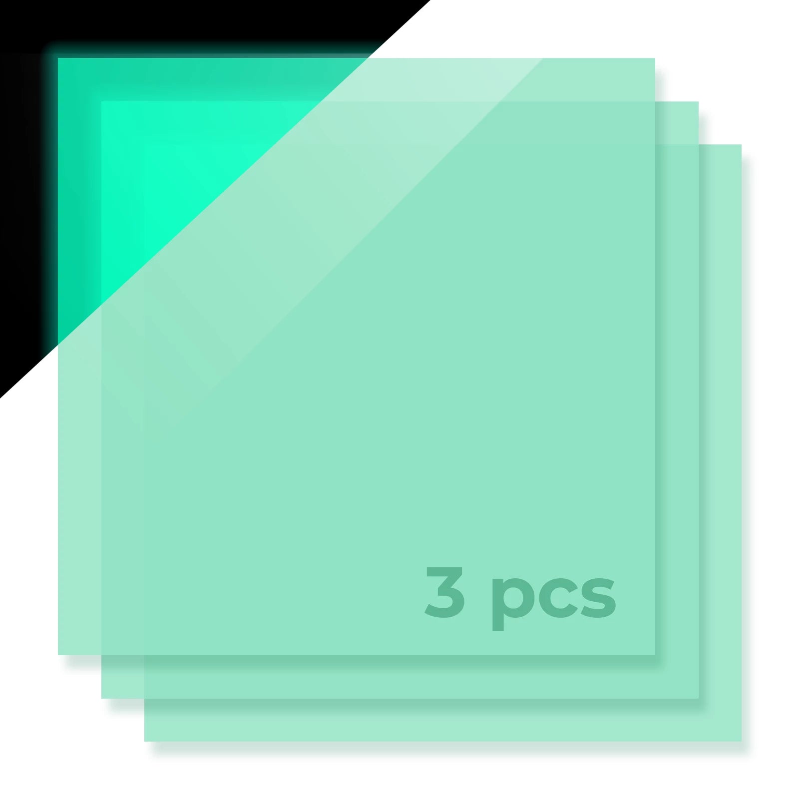 Xtool acrylic plexiglass sheet mint green glow in the dark comparison