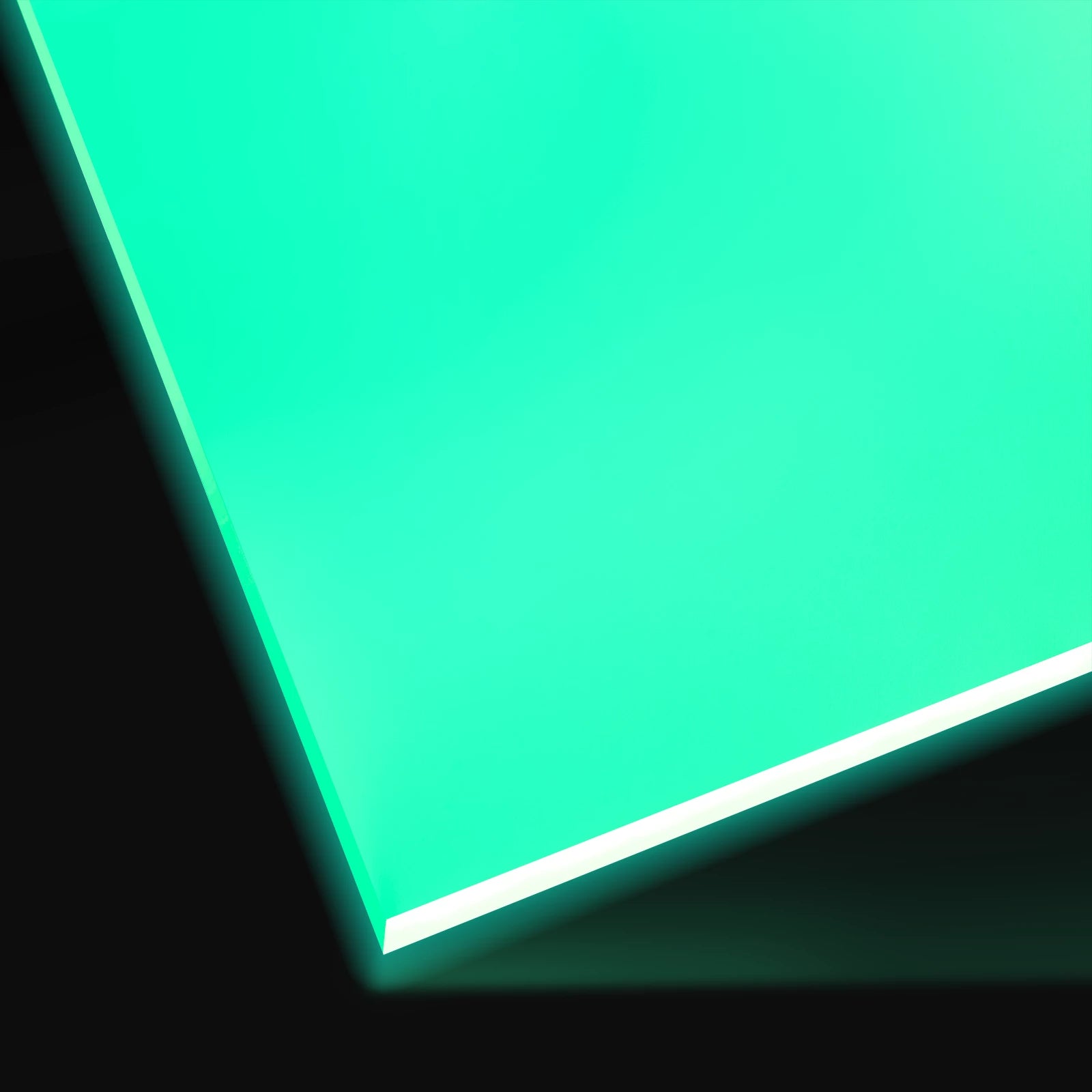 Xtool acrylic plexiglass sheet mint green glow in the dark glowing effect laser cutting