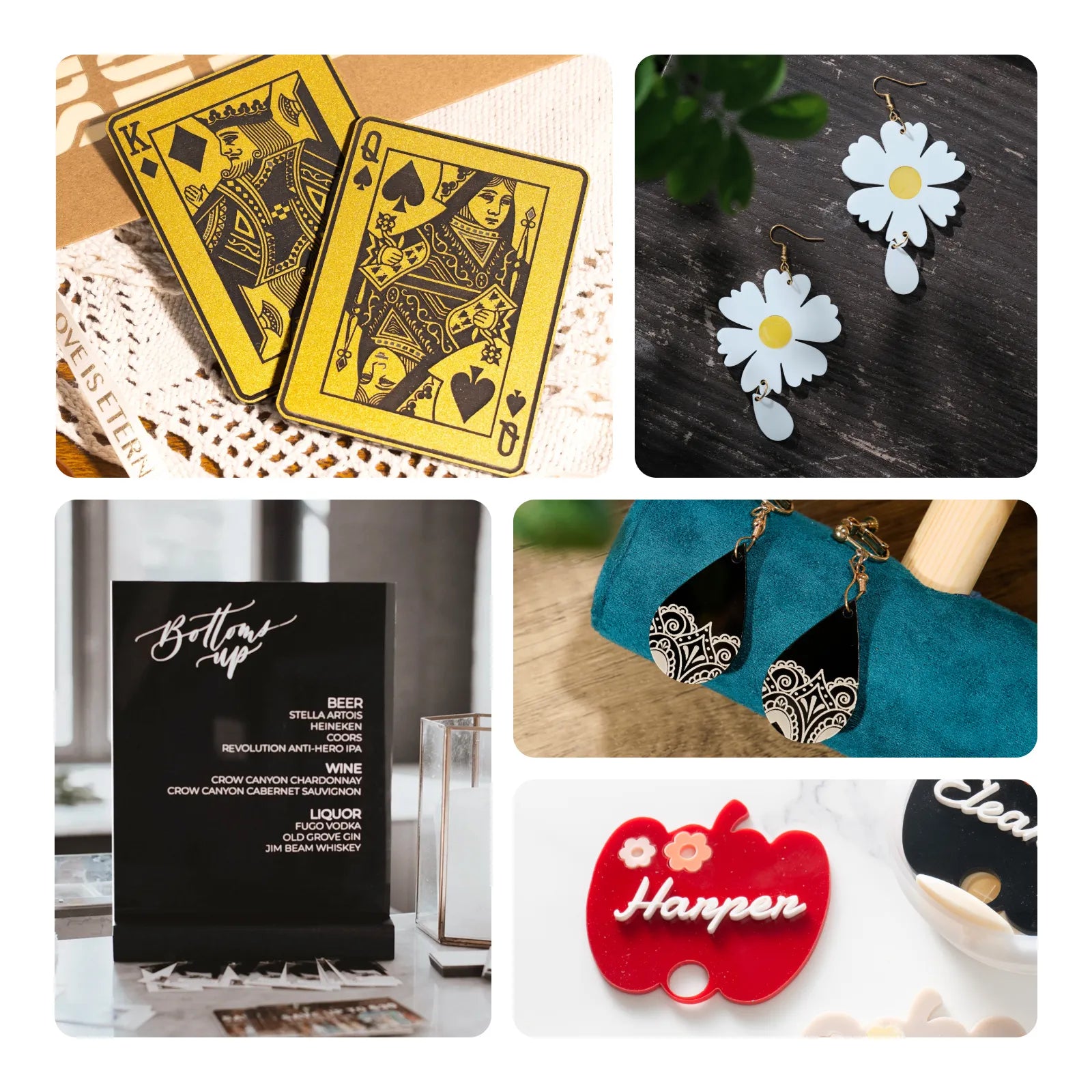Xtool colored acrylic sheet wholesale laser cutting craft ideas