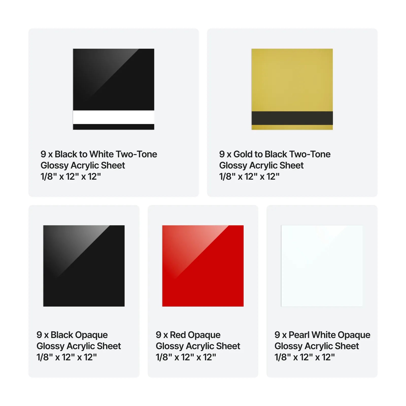 Xtool colored glossy acrylic sheet wholesale laser cutting