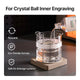 crystal ball inner laser engraving with reusable and safe features
