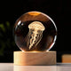 custom crystal ball with a light base