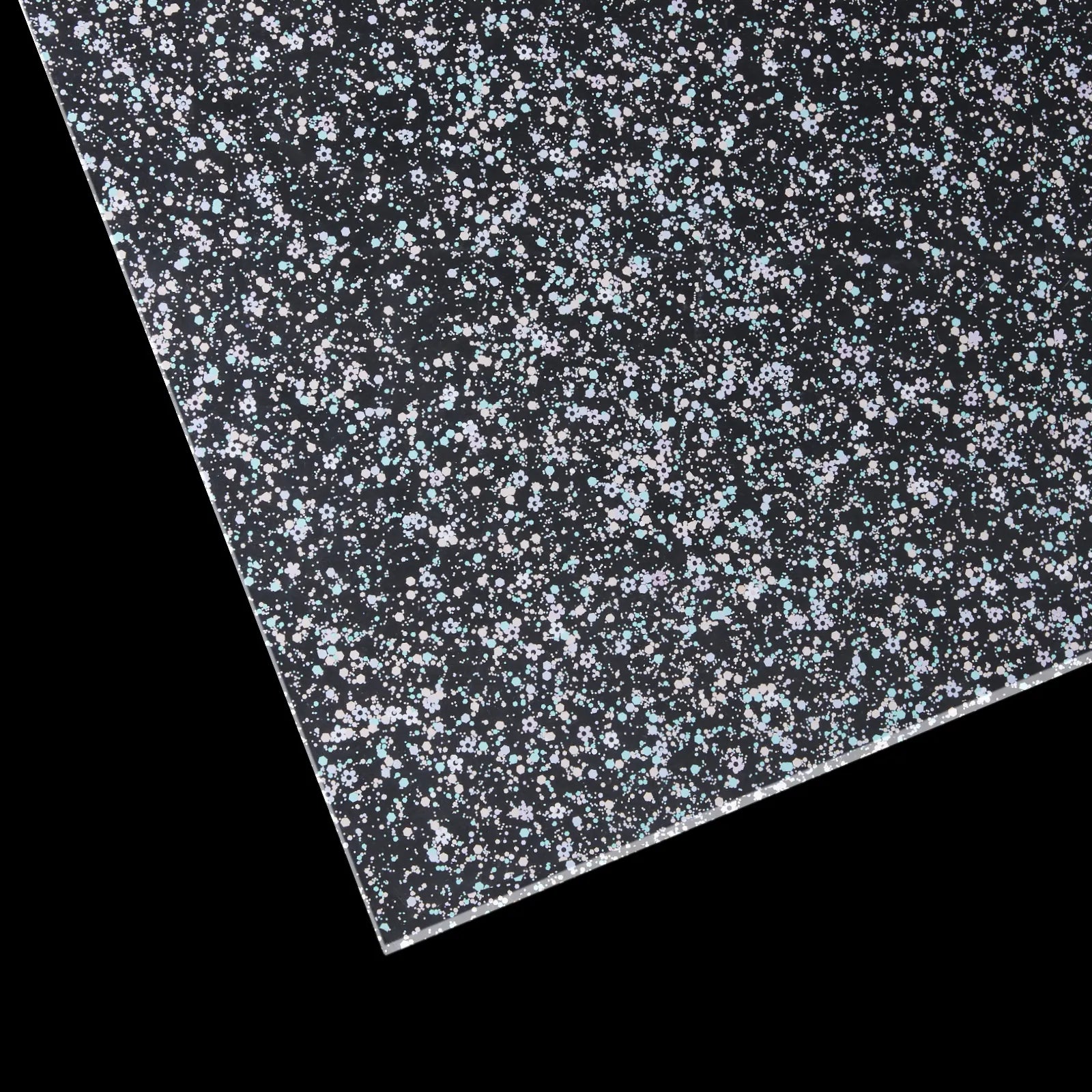 Xtool flowers purple green glitter dots acrylic sheet plexiglass laser cutting