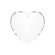 Heart shaped glass ornament for laser engraving