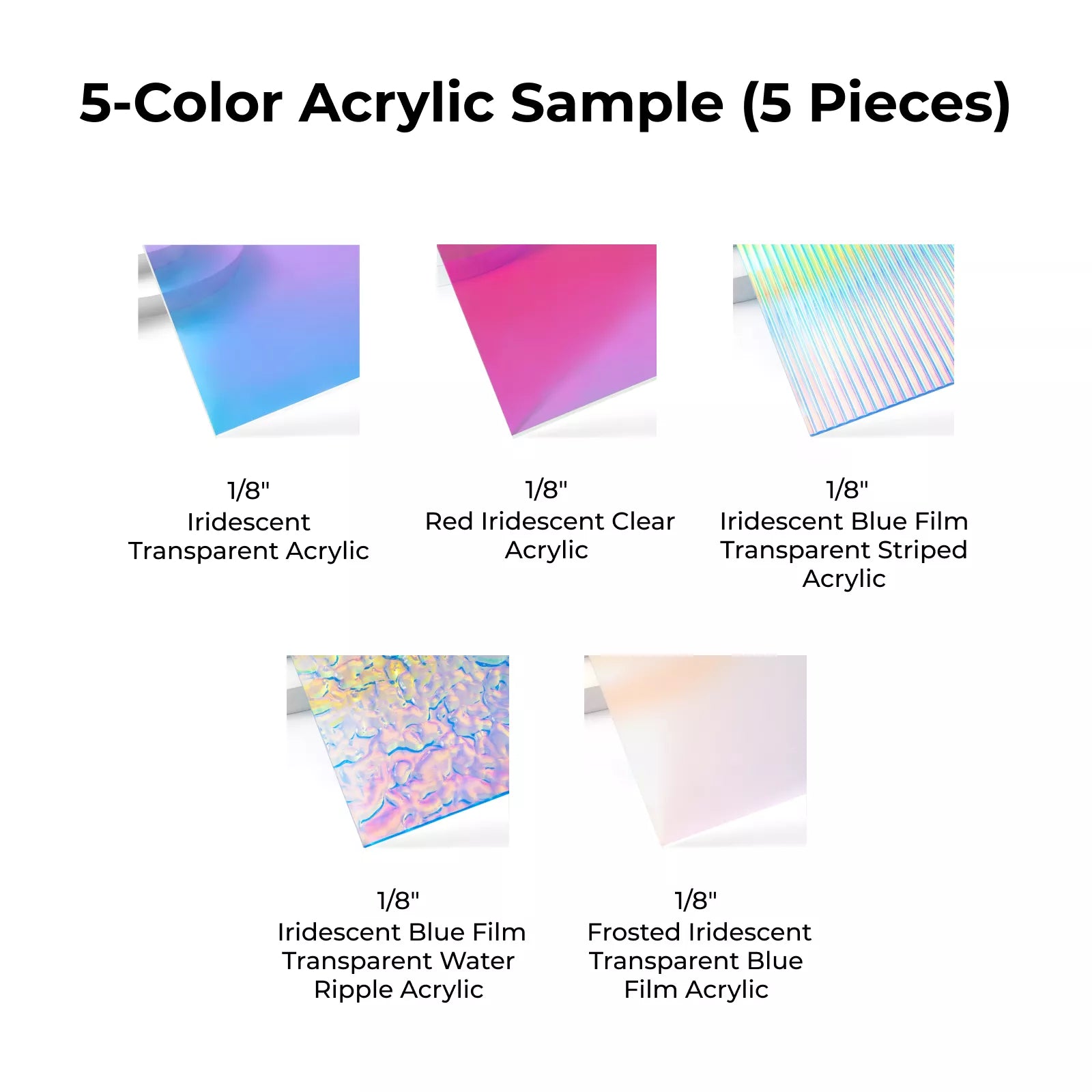 Xtool iridescent acrylic sheets laser cutting
