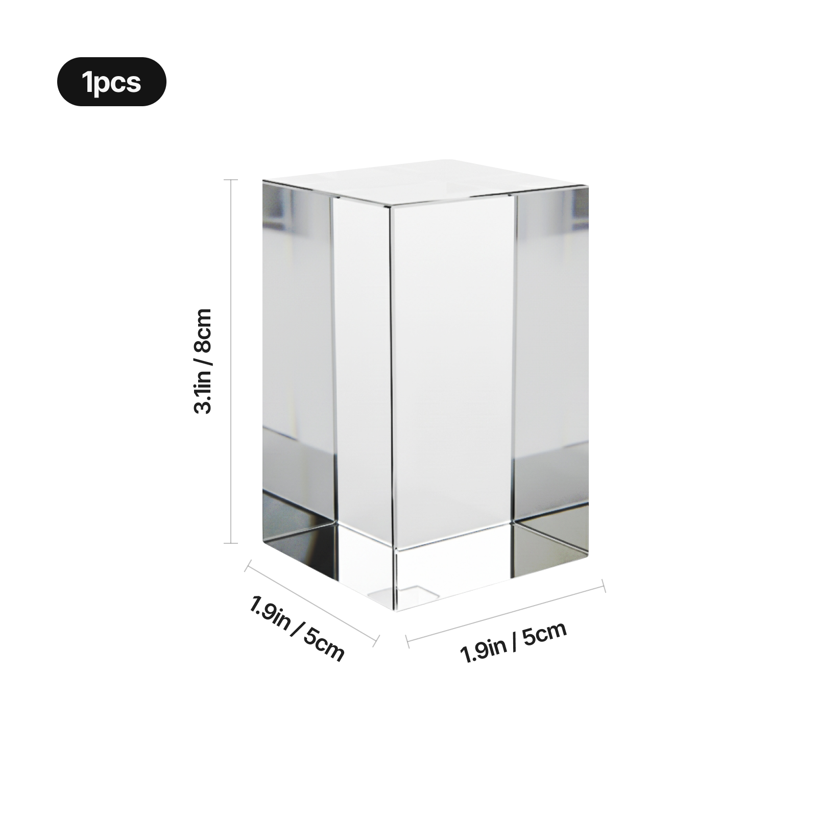 Xtool k9 crystal blocks dimensions