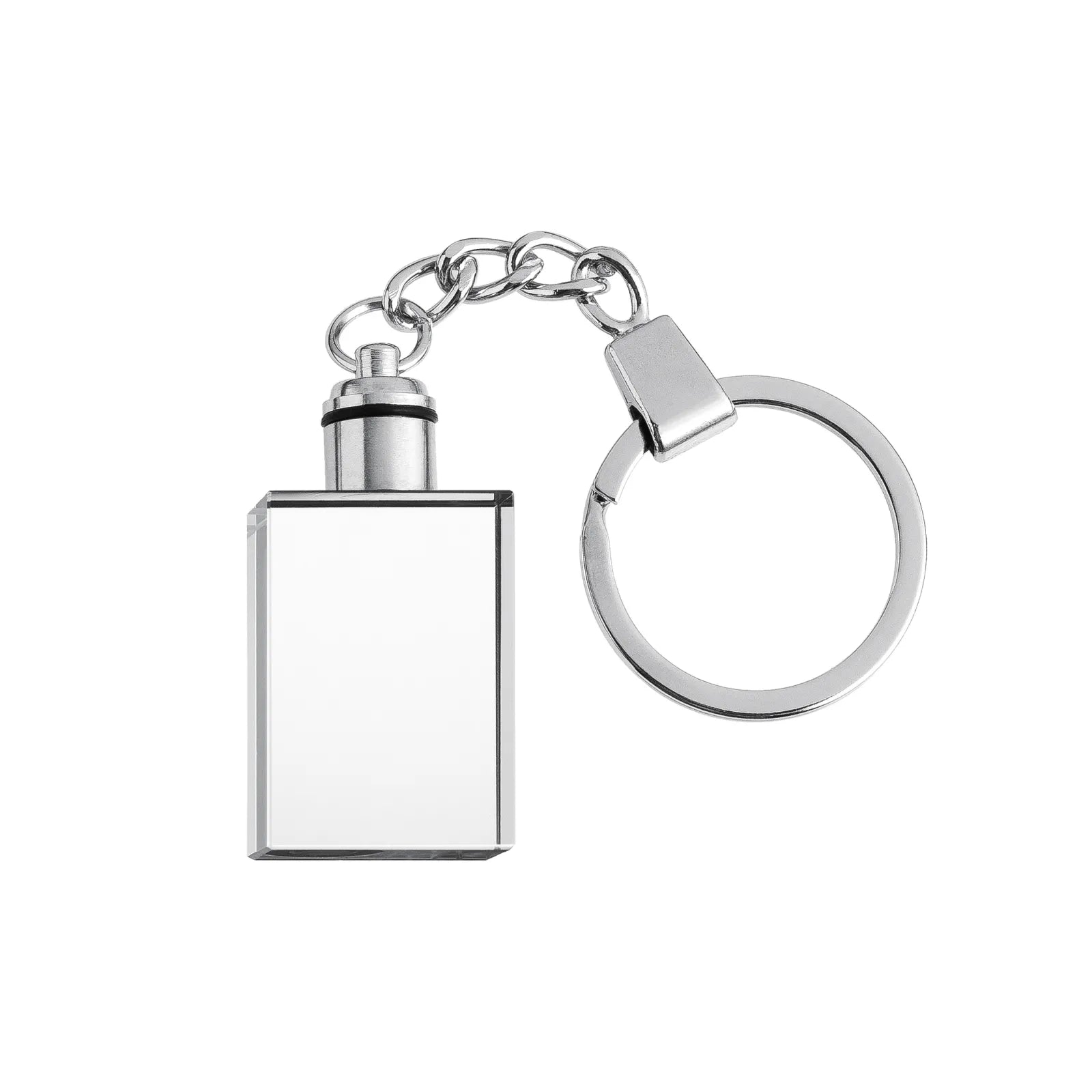 Multicolored LED Lights K5 Crystal Rectangular Keychain (10pcs)