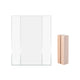 battery powered rubber wood LED light base for acrylic sheets display