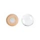 battery powered round wood led light base for 3d crystal art display