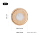 dimensions of rechargeable round wood light base for 3D crystal art display