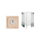 battery powered square wood led light base for 3d crystal art display
